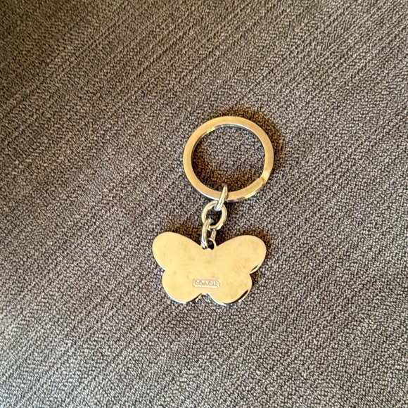 🩵🦋coach butterfly blue & silver vintage keychain! Like new! - Picture 2 of 3